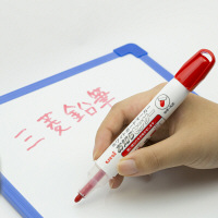 三菱鉛筆(uni)　ホワイトボードマーカー　お知らセンサー　中字丸芯　赤　PWB1204M