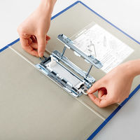 キングファイル　スーパードッチ　脱着イージー　A4タテ　とじ厚30mm　グレー　3冊　キングジム　両開きパイプファイル　2473Aクレ