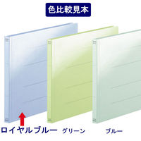 フラットファイル　PPラミネート　A4ヨコ　10冊　ロイヤルブルー　アスクル  オリジナル