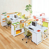 Ceha プレノデスクシステム 専用 モニター設置プレート（机上レール取付け） ホワイト 1台