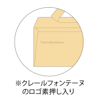 ポレン封筒　洋2 レッド　テープ付 20枚　クレールフォンテーヌ