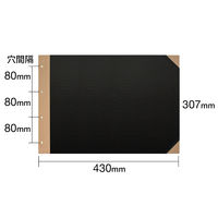 プラス　とじ込表紙　A3ヨコ　307×430mm　4穴　FL-002TU　79219