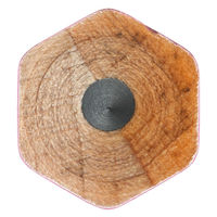 三菱鉛筆(uni)　ユニパレット　鉛筆　2B　六角・パステルピンク軸　K55612B　1ダース（12本入）