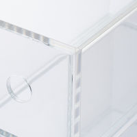 無印良品 アクリル小物収納 3段 約幅8.7×奥行17×高さ25.2cm 良品計画