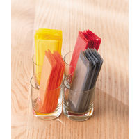 カラーパッケージおしぼり 平判 イエロー 1袋（100枚入）  オリジナル