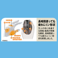 【アウトレット】ワイヤレスマウス 無線 2.4GHz 5ボタン ブルーLED M 握りやすい EX-G M-XG1DBBK 1個　【終売品】