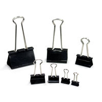 プラス ダブルクリップ 小 黒 CP-105-10PBK 1パック(100個入)（直送品）