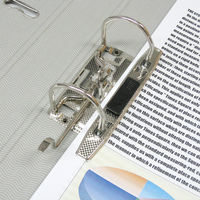 レバー式アーチファイル　A4タテ　背幅50mm　10冊　グリーン　SGLAF5GR　ハピラ