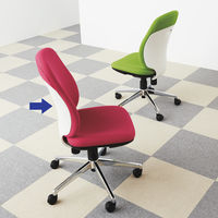 プラス プリセア オフィスチェア 布張り 肘無し ピンク KC-K53SL-A PK 1脚