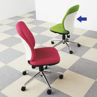 プラス プリセア オフィスチェア 布張り 肘無し イエローグリーン KC-K53SL-A YG 1脚