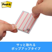 スリーエム(3M) ポストイット フィルムふせん 付箋 インデックス 記入用 透明 44mm×50mm 2色 1ケース 6821-12-RB
