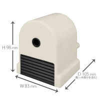 プラス　W・P鉛筆削り　白　WP-130N　WH　（直送品）