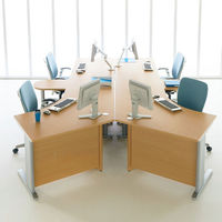 DESIGNA (デザイナ) デザイナライン 平机 ビーチ ストレート天板 幅1200×奥行700×高さ720mm 1台 (2梱包)（取寄品）