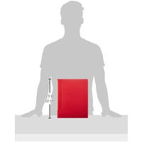 コクヨ　クリヤーブック（ウェーブカット・固定式）　A4タテ40ポケット　赤　レッド　ラ-T570R　1セット8冊