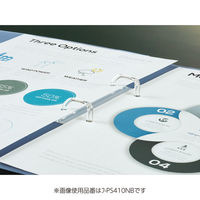 コクヨ　ポップリングファイル　スリム　A4タテ　2穴　背幅21mm　内径10mm　黄　フ-PS410Y　10冊入