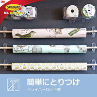 スリーエム(3M) コマンド タブ 両面テープ 壁掛け 傷つけ ない きれいにはがせる M 耐荷重900g 1パック（12枚入） CMR3-CL