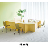 アール・エフ・ヤマカワ 木製カウンター ローカウンター ウォルナット 幅1400×奥行750×高さ700mm 1台（2梱包）