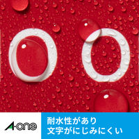 エーワン（A-one）屋外でも使えるラベルシール キレイにはがせる 光沢フィルム インクジェット  A4 ホワイト ノーカット 3セット  32006