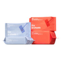 フローリングワイパー用ドライシート　レギュラーサイズ　1セット(50枚入×6個) アスクル オリジナル