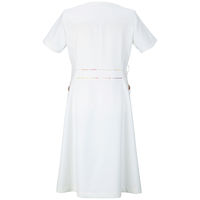 住商モンブラン LAURA ASHLEY（ローラ アシュレイ） ナースワンピース LW411 オフホワイト/アメリピンク LL 医療白衣 1枚（直送品）