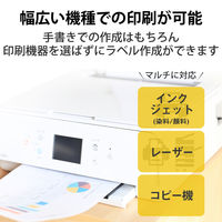 エレコム 宛名・表示ラベル/きれい貼/10面付/20枚 EDT-TMEX10 1パック（直送品）