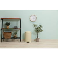 不二貿易 スチール ラウンドペダルペール 12L アイボリー 34742 1個