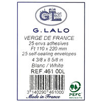 G.ラロ ヴェルジェ・ド・フランス 封筒 A4三つ折り ホワイト gl46100 1セット(50枚:25枚×2パック)