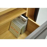 エイ・アイ・エス コーナーAVボード120 ナチュラル＆ブラック 幅1200×奥行395×高さ440mm AV-CORN120 NA 1台（直送品）