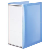 コクヨ ガバット(背幅伸縮ファイル) PP透明表紙 A4タテ 1000枚とじ 青 ブルー フ-PT90NB 1セット(1冊×20)