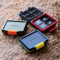 エレコム SD/microSDカードケース(耐衝撃) CMC-SDCHD01BK 1個