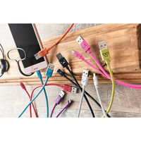 エレコム microUSBケーブル/2A出力/1.2m/カラフル/ブラック MPA-FAMB2U12CBK 1個