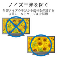 変換アダプタ miniDisplayPort[オス] - VGA(D-Sub15ピン)[メス] ホワイト AD-MDPVGAWH エレコム 1個