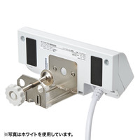 サンワサプライ クランプ式USB充電器（USB4ポート・ブラック） ACA-IP50BK 1個（直送品）