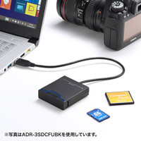 サンワサプライ USB3.0 CFカードリーダー ADR-3CFUBK 1個（直送品）