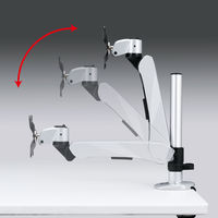 モニターアーム　ディスプレイアーム　1画面　シングル　27インチ対応　10kgまで　クランプ式　CR-LA1006N　サンワサプライ　1台