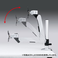 サンワサプライ 水平垂直液晶モニターアーム（2面） CR-LA1007N 1台（直送品）