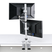 サンワサプライ 水平垂直液晶モニターアーム（上下2面） CR-LA1009N 1台（直送品）