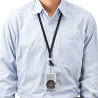 サンワサプライ ネックストラップ(安全パーツ・長さ調節付き) DG-ST17BK 1個（直送品）