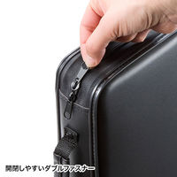 サンワサプライ DVD・CDセミハードケース(96枚収納・ブラック) FCD-WL96BK 1個