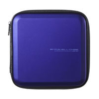 サンワサプライ ブルーレイディスク対応セミハードケース(24枚収納・ブルー) FCD-WLBD24BL 1個