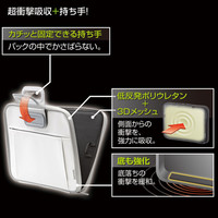 サンワサプライ 衝撃吸収インナーケース（13.3型ワイド） ホワイト IN-H13WN 1個（直送品）