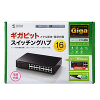 サンワサプライ Giga対応スイッチングハブ(16ポート) ループ検知機能つき LAN-GIGAH16L 1個（直送品）