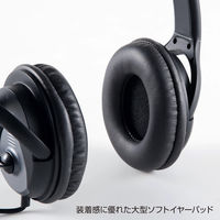サンワサプライ USBヘッドセット MM-HSUSB17BK 1個（直送品）