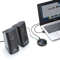 USBマイク PCマイク WEB会議向け エコーキャンセル機能搭載 高感度 集音範囲5m MM-MCUSB33 1個　サンワサプライ