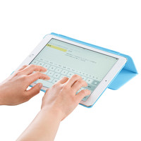 サンワサプライ iPad Pro9.7インチ iPad Air2 ハードケース（スタンドタイプ・青） PDA-IPAD94BL 1個（直送品）