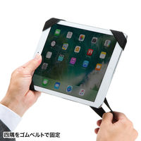 サンワサプライ タブレット用ショルダーベルト&ハンドホルダー(10.1インチ) PDA-TABH8BK 1個