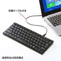 サンワサプライ Bluetoothスリムキーボード パンタグラフ ブラック SKB-BT23BK 1台（直送品）