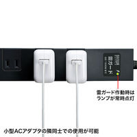 サンワサプライ 雷ガードタップ TAP-SP2110-3BK 1個