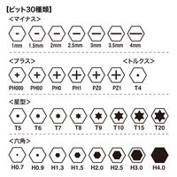 サンワサプライ 30 in 1 フレキシブルドライバーセット TK-030 1台