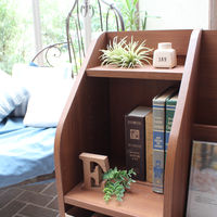 白井産業 リベルア マガジンラック 幅566×奥行296×高さ776mm ダークブラウン ダブル棚板 LIB-8055BS DK 1台（直送品）